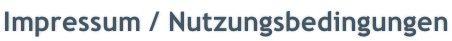 Impressum / Nutzungsbedingungen